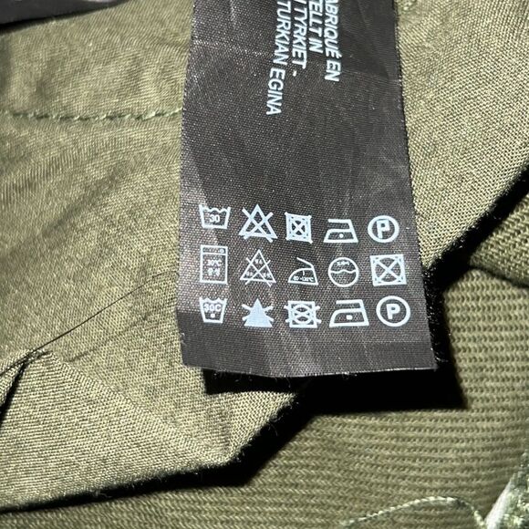 Zara Camouflage Straight Leg Jeans with Red Stripe - Picture 11 of 11